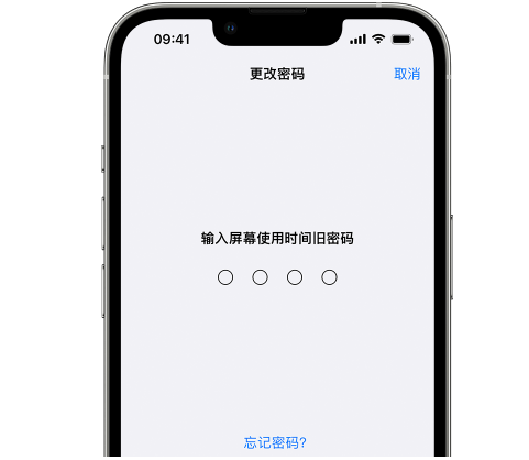 闻喜iPhone屏幕维修分享iPhone屏幕使用时间密码忘记了怎么办 